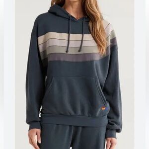 Aviator Nation Blue Wave Hoodie - Women’s Sz Small - Stained